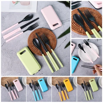 1 Set Eco-Friendly Plastic ABS 3 in 1 Folding Dinnerware Cutlery Fork Chopsticks With Storage Box Camping Hiking Tableware Set
1 Set Eco-Friendly Plastic ABS 3 in 1 Folding Dinnerware Cutlery Fork Chopsticks With Storage Box Camping Hiking Tableware Set
