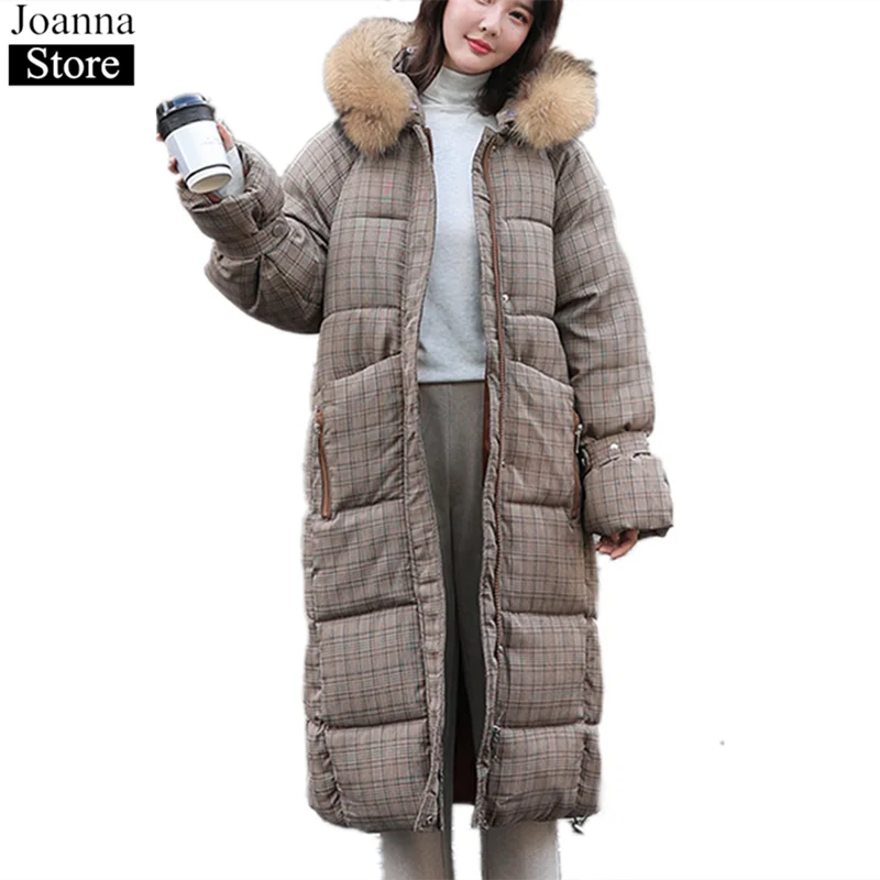 Winter New Women Hooded Long Plaid Cotton Jacket Zipper Vintage Thick Warm Cotton Clothing Ladies Loose Casual Plus Size Clothes
Winter New Women Hooded Long Plaid Cotton Jacket Zipper Vintage Thick Warm Cotton Clothing Ladies Loose Casual Plus Size Clothes