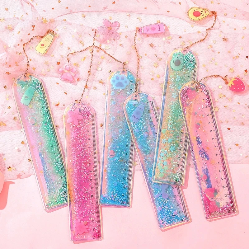 1 Pcs/lot Oil Flow Sand Bookmark Rulers Kawaii Laser Girl Drawing Template Lace Sewing Ruler Stationery Office School
1 Pcs/lot Oil Flow Sand Bookmark Rulers Kawaii Laser Girl Drawing Template Lace Sewing Ruler Stationery Office School