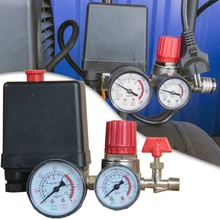 125PSI Small Air Compressor Pressure Switch Control Valve 16A 220V/AC 4 Ports Adjustable Air Regulator Valve Compressor Parts
125PSI Small Air Compressor Pressure Switch Control Valve 16A 220V/AC 4 Ports Adjustable Air Regulator Valve Compressor Parts