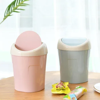 Hot Selling Mini Trash Can Plastic Household Living Room Bedroom with Rolling Cover Office Creative Desktop Storage la ji tong
Hot Selling Mini Trash Can Plastic Household Living Room Bedroom with Rolling Cover Office Creative Desktop Storage la ji tong