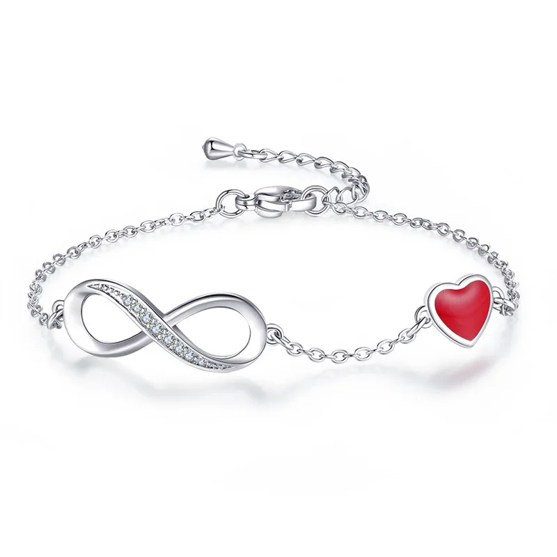 LByzHan – Bracelet réglable en argent authentique pour femmes, bijou tendance, 8 mots, cadeau, CMB81 1