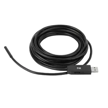 

5M 5.5mm Lens USB Inspection Mini Camera Snake Tube IP67 Waterproof Endoscope with 6 LED Borescope For PC For Android