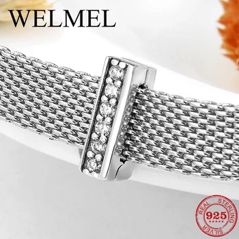 New Real 925 Silver Charm Beads Shiny Zircon Clip Charm Fit Original Reflexions Bracelets Women DIY Jewelry Making 2019
New Real 925 Silver Charm Beads Shiny Zircon Clip Charm Fit Original Reflexions Bracelets Women DIY Jewelry Making 2019