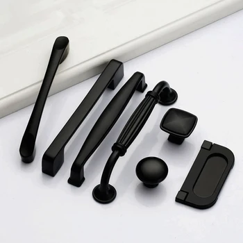 Furniture Hardware Accessories Drawer Cabinet pulls Minimalist Handle American Black Cabinet Wardrobe Knobs for bedroom kitchen
Furniture Hardware Accessories Drawer Cabinet pulls Minimalist Handle American Black Cabinet Wardrobe Knobs for bedroom kitchen