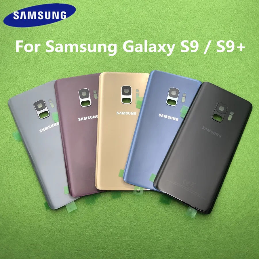 Задняя крышка батарейного отсека для Samsung Galaxy S9 Plus G965 G965F G960 G960F замена корпуса +