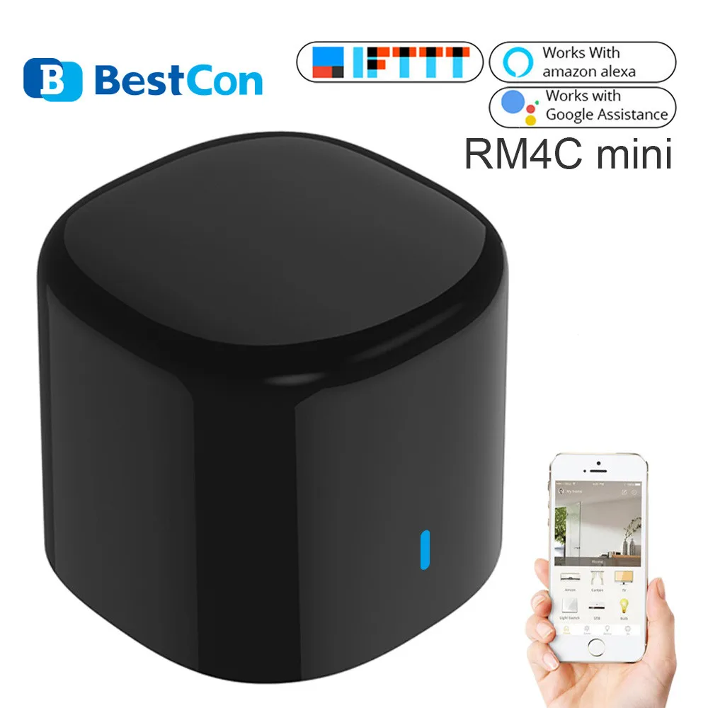 2020 Broadlink RM4C Mini Bestcon Smart Home WiFi IR Remote Controller Automation Modules Compatible with Alexa Google Home
2020 Broadlink RM4C Mini Bestcon Smart Home WiFi IR Remote Controller Automation Modules Compatible with Alexa Google Home