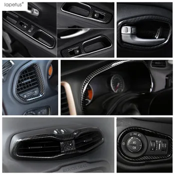 Lapetus Carbon Fiber Look Accessories For Jeep Renegade 2015 - 2020 Head Lamp Button / Dashboard Instrument Panel Cover Kit Trim 
Lapetus Carbon Fiber Look Accessories For Jeep Renegade 2015 - 2020 Head Lamp Button / Dashboard Instrument Panel Cover Kit Trim