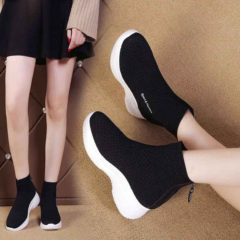 Super Fire wa zi xie Hight-top Athletic Shoes Women's 2019 Autumn New Style Online Celebrity Korean-style round-Toe Platform
Super Fire wa zi xie Hight-top Athletic Shoes Women's 2019 Autumn New Style Online Celebrity Korean-style round-Toe Platform
