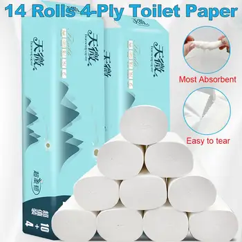 Toilet Paper 14 Rolls Household Paper Towel Roll Facial Tissue Bathroom Coreless Primary Soft Wood Pulp Tissue Toilet Papers
Toilet Paper 14 Rolls Household Paper Towel Roll Facial Tissue Bathroom Coreless Primary Soft Wood Pulp Tissue Toilet Papers