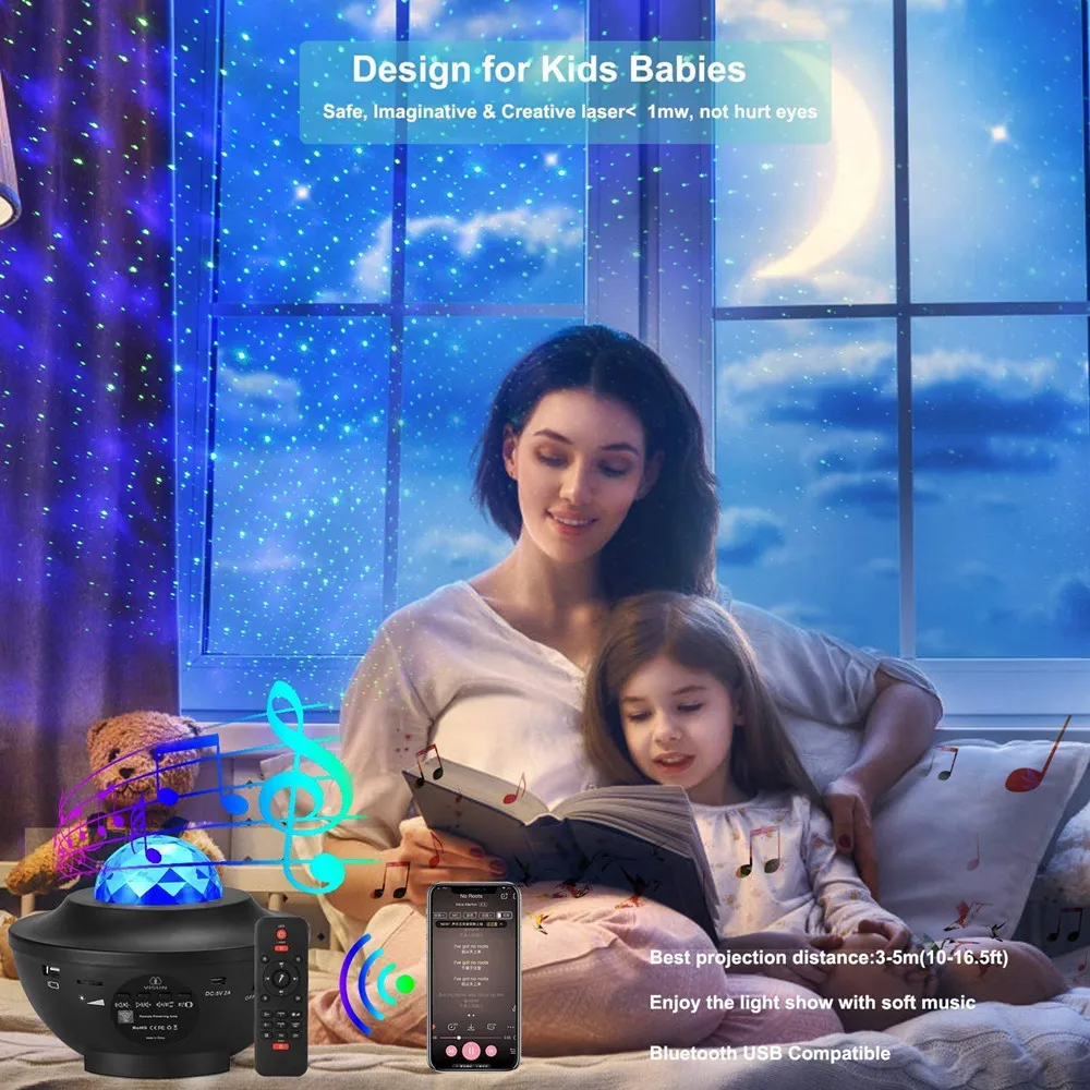Starry Sky Projector galaxy light Colorful Blueteeth USB Voice Control Music Player LED Night Light Romantic Projection Lamp gif
Starry Sky Projector galaxy light Colorful Blueteeth USB Voice Control Music Player LED Night Light Romantic Projection Lamp gif