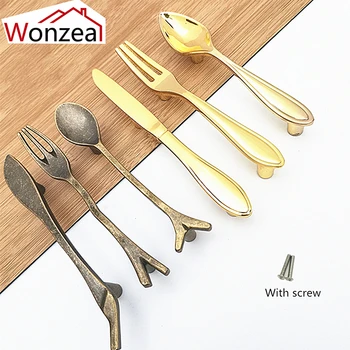 Hole Pitch 76mm Creative Kitchen Cabinet Handles Cupboard Handles Closet Dresser Handles Drawer Pulls Knife Fork Spoon Bronze
Hole Pitch 76mm Creative Kitchen Cabinet Handles Cupboard Handles Closet Dresser Handles Drawer Pulls Knife Fork Spoon Bronze