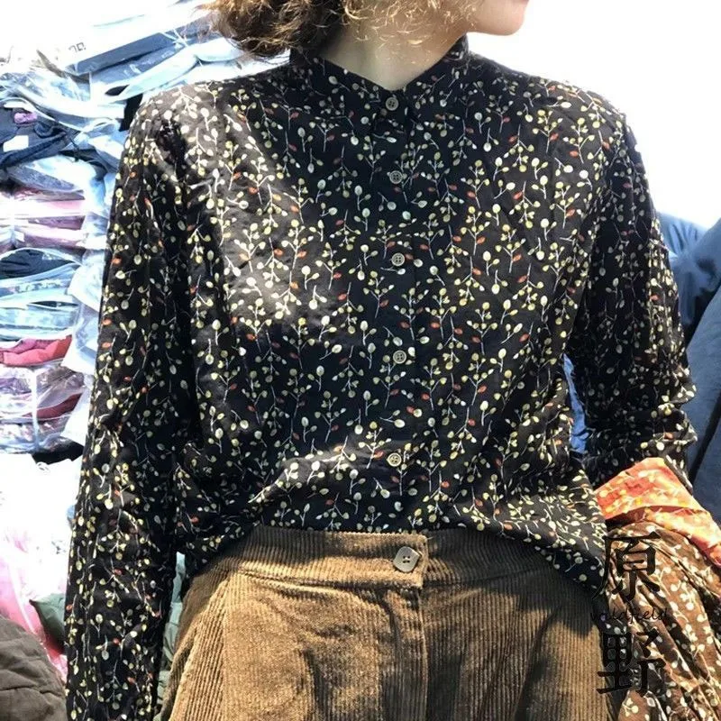 New Spring Arts Style Women Long Sleeve Turn-down Collar Cotton Linen Shirts Vintage Print Loose Casual Blouse Femme Tops V228
New Spring Arts Style Women Long Sleeve Turn-down Collar Cotton Linen Shirts Vintage Print Loose Casual Blouse Femme Tops V228