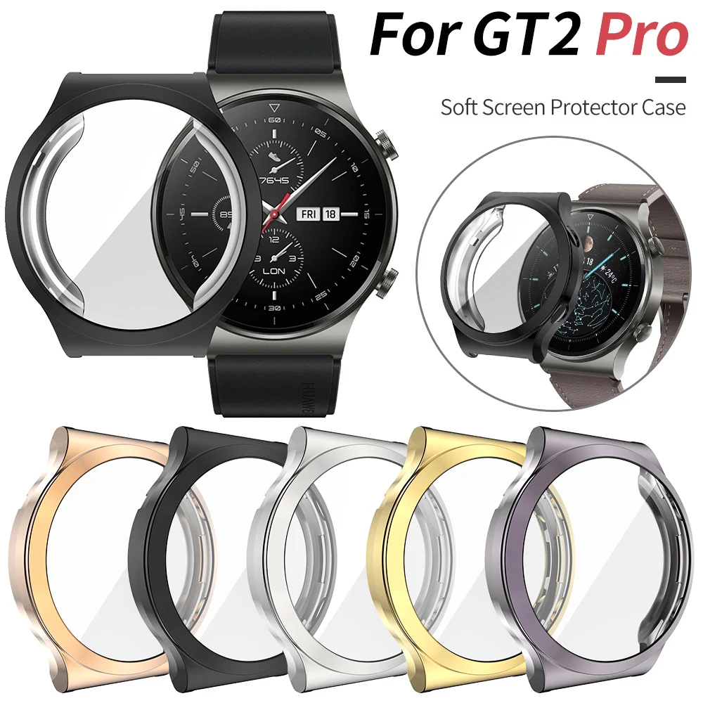 Screen Protective Case for Huawei Watch GT 2 Pro Cover 46mm 42mm Flexible TPU Bumper for GT2 Lightweight Shell Accessories
Screen Protective Case for Huawei Watch GT 2 Pro Cover 46mm 42mm Flexible TPU Bumper for GT2 Lightweight Shell Accessories