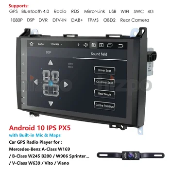 1 din 9'' PX5 Octa Core 4+64 NO DVD car radio Android 10 for For Mercedes Benz B200/Sprinter/W209/W169/B200/A-class/W169 4G WIFI
1 din 9'' PX5 Octa Core 4+64 NO DVD car radio Android 10 for For Mercedes Benz B200/Sprinter/W209/W169/B200/A-class/W169 4G WIFI