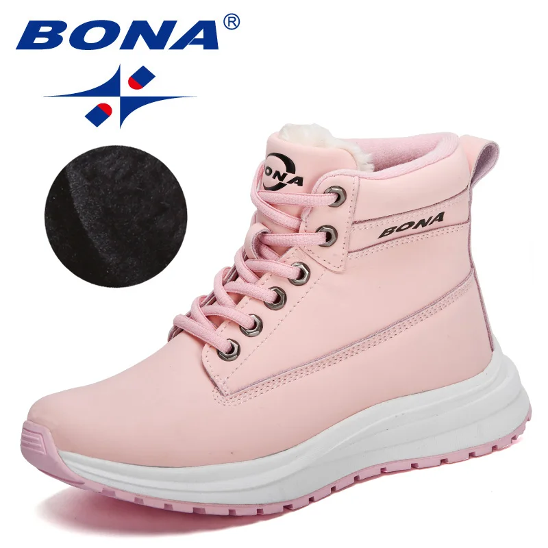 BONA 2022 New Designers High Quality Warm Plush Sneakers Women Ankle Snow Boots Woman Lace-up High Top Footwear Feminimo Comfy
BONA 2022 New Designers High Quality Warm Plush Sneakers Women Ankle Snow Boots Woman Lace-up High Top Footwear Feminimo Comfy