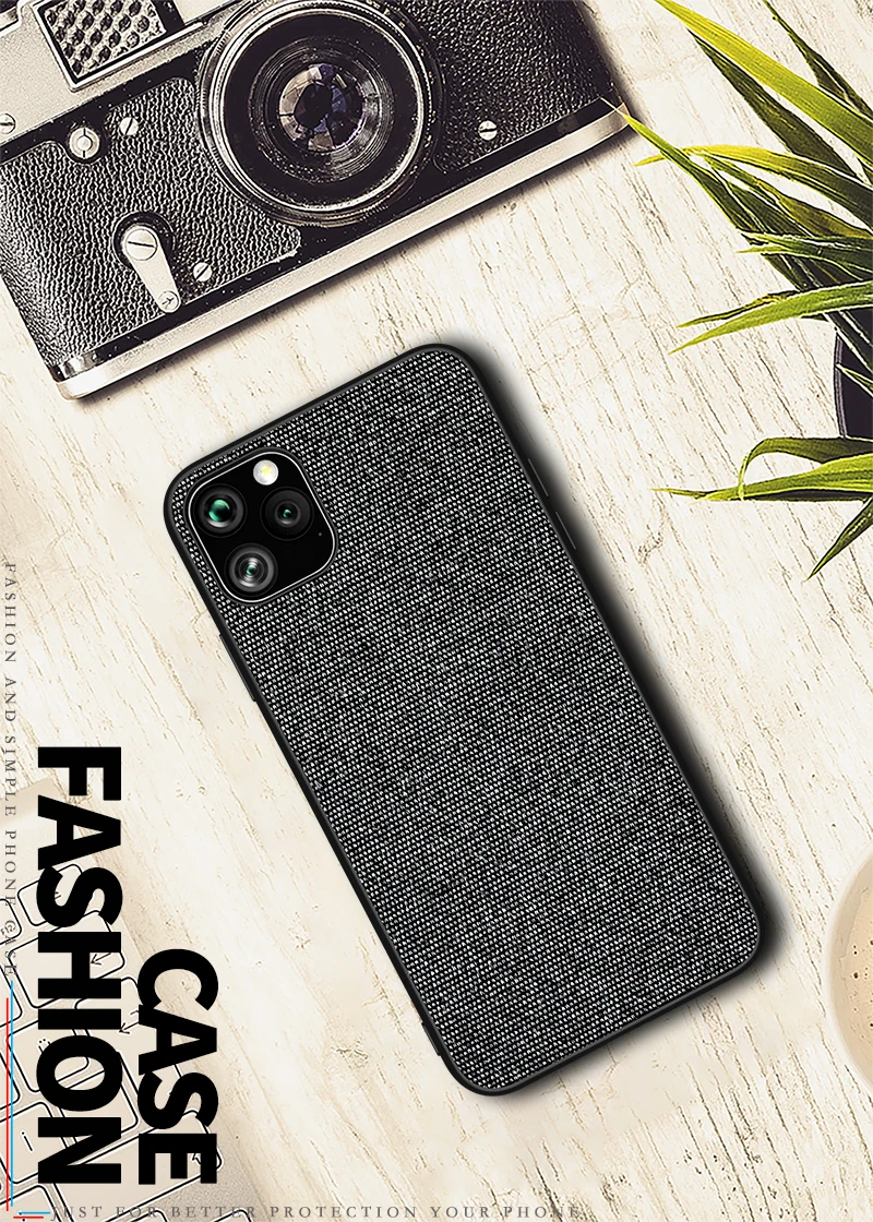 For iphone X XR XS Max 7 8 6 6s Plus Ultra Shockproof Back Cover Cloth Fabric Silicone Soft Edge Protect Case For 11 Pro Max For iphone X XR XS Max 7 8 6 6s Plus Ultra Shockproof Back Cover Cloth Fabric Silicone Soft Edge Protect Case For 11 Pro Max