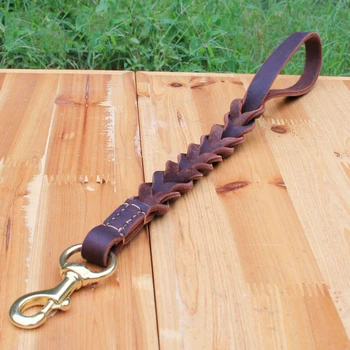 Genuine Leather Large Dog Leashes Short Rope Big Dog Weaving Hauling Rope Shock Resistant Spring Traction Belt For Walk Collar
Genuine Leather Large Dog Leashes Short Rope Big Dog Weaving Hauling Rope Shock Resistant Spring Traction Belt For Walk Collar