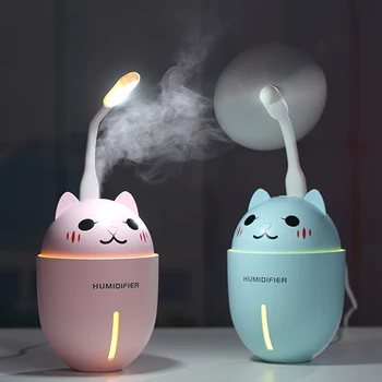 3 in 1 Creative Pet Mini Humidifier With LED Light Mini USB Fan 320ML Multi-Function USB Air Humidifier Ultrasonic Cool-Mist
3 in 1 Creative Pet Mini Humidifier With LED Light Mini USB Fan 320ML Multi-Function USB Air Humidifier Ultrasonic Cool-Mist