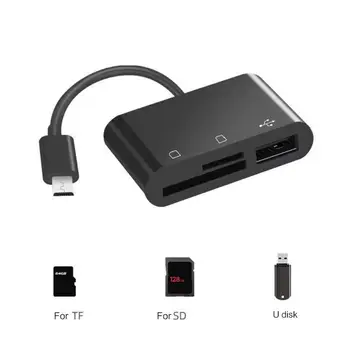 Multi-functional 3 in 1 Micro USB Card Reader Adapter Support for Micro SD/TF Card for Cellphone Mouse Camera Flash DriveDevices
Multi-functional 3 in 1 Micro USB Card Reader Adapter Support for Micro SD/TF Card for Cellphone Mouse Camera Flash DriveDevices
