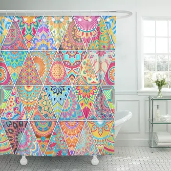 Patchwork Mandalas Pattern Vintage Arabic Indian Ottoman Motifs Paisley Shower Curtain Waterproof Polyester Fabric 72 x 78 Inche
Patchwork Mandalas Pattern Vintage Arabic Indian Ottoman Motifs Paisley Shower Curtain Waterproof Polyester Fabric 72 x 78 Inche