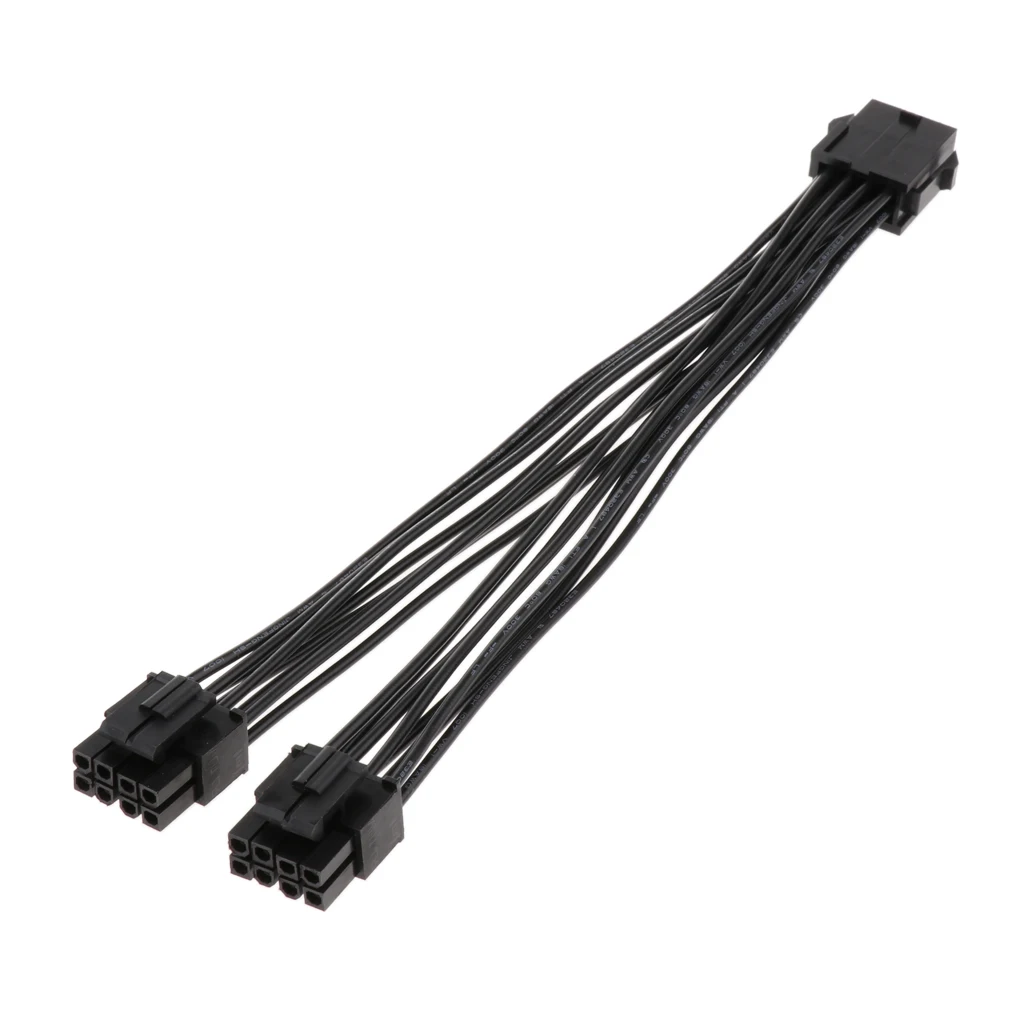 CPU 8 Pin to 2 x CPU 8 Pin (4+4) Motherboard CPU Power Adapter Y-splitter Extension Cable CPU 8 Pin to 2 x CPU 8 Pin (4+4) Motherboard CPU Power Adapter Y-splitter Extension Cable