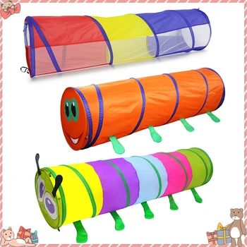 

Tents For Children Kids Animal Pop Up Crawl Tunnel Tube Play Tent Toy Indoors/outdoors Garden Game Infant drill climbing puzzle