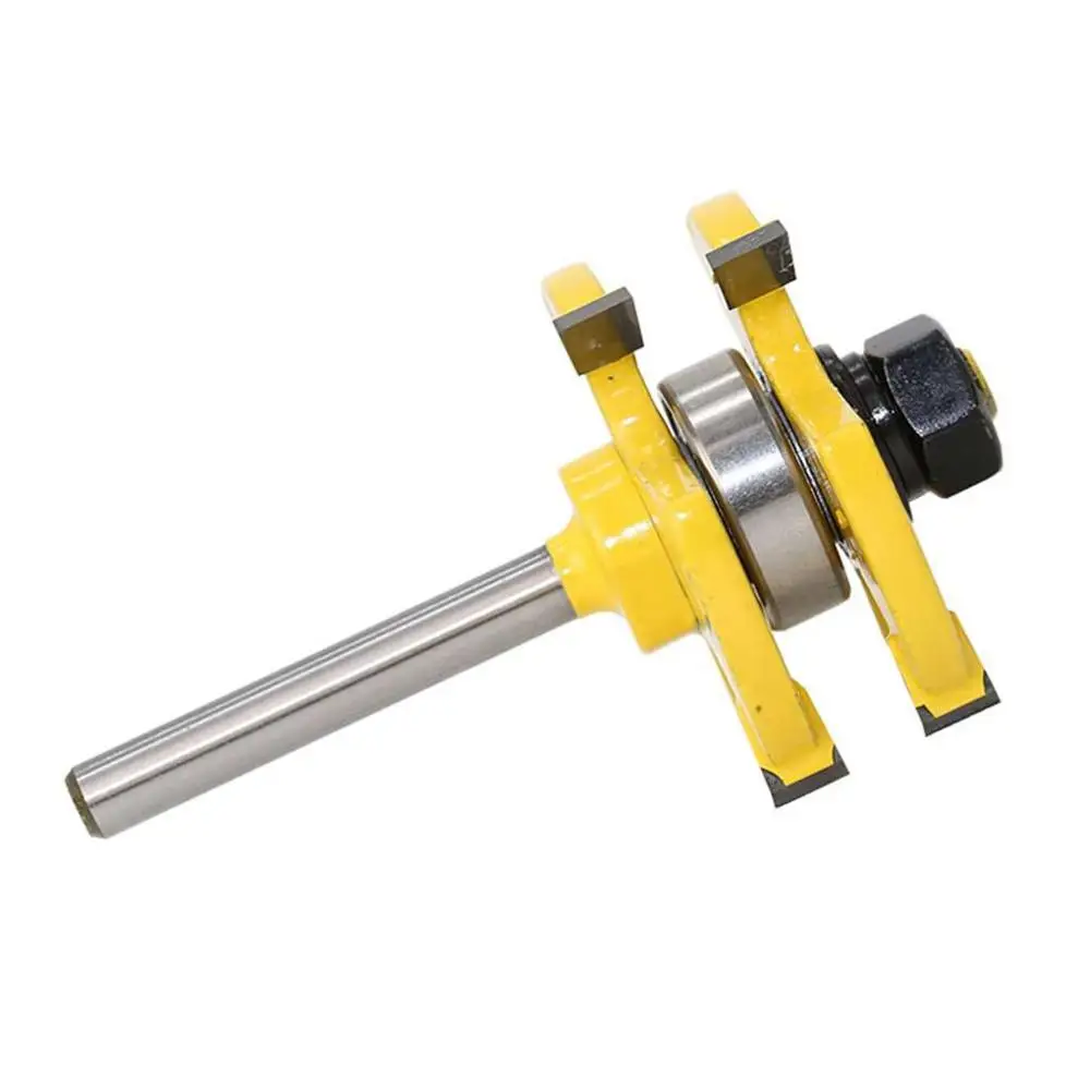 2PCS/Set 1/4" Shank 2 Bit Tongue and Groove Router Bit 3 Teeth T-type Woodworking Tenon Milling Cutter
2PCS/Set 1/4" Shank 2 Bit Tongue and Groove Router Bit 3 Teeth T-type Woodworking Tenon Milling Cutter