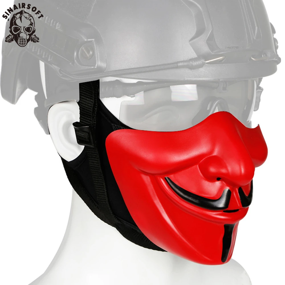 Tactical Mask Smiling Hannya Halloween Airsoft Masks FAST Helmet Mask For CS Shooting Target Cosplay Paintball Accessories
Tactical Mask Smiling Hannya Halloween Airsoft Masks FAST Helmet Mask For CS Shooting Target Cosplay Paintball Accessories