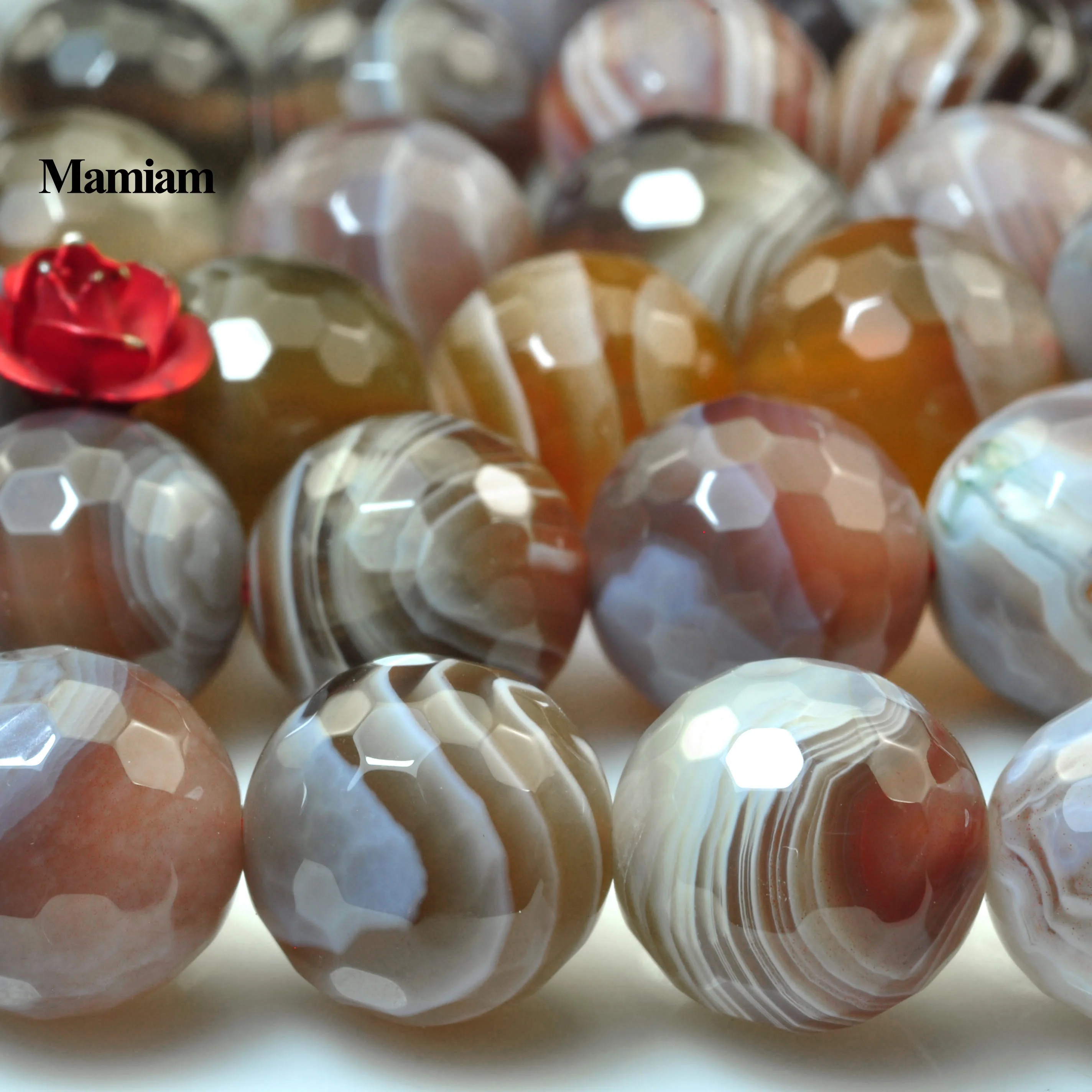 Mamiam Natural Botswana Agate Faceted Round Beads 6mm 8mm 9.5mm Loose Stone Diy Bracelet Necklace Jewelry Making Design
Mamiam Natural Botswana Agate Faceted Round Beads 6mm 8mm 9.5mm Loose Stone Diy Bracelet Necklace Jewelry Making Design