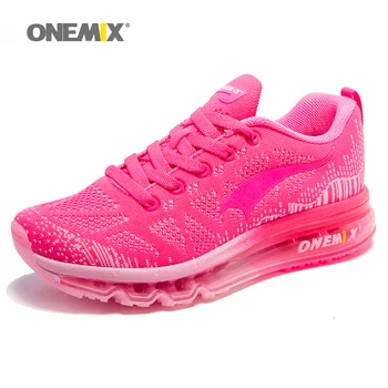 

Onemix Women Running Shoes Pink Athletic Trainers Woman Zapatillas Deportivas Sports Shoe Outdoor Walking Sneakers Unique Design