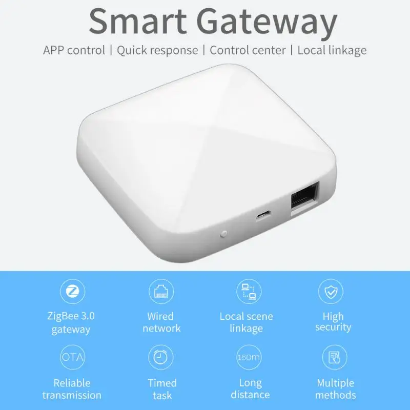 1 Pcs Tuya ZigBee 3.0 Wired Gateway Smart Bridge Hub Smart Life App Remote Voice Control Works With Alexa Google Home Assistant
1 Pcs Tuya ZigBee 3.0 Wired Gateway Smart Bridge Hub Smart Life App Remote Voice Control Works With Alexa Google Home Assistant