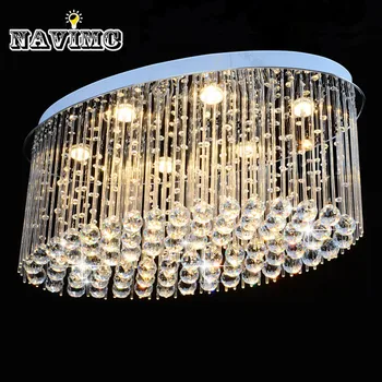Modern K9 Crystal Chandelier LED Ceiling Lamp Oval Living Room Bedroom Light Creative Shop Decorative
Modern K9 Crystal Chandelier LED Ceiling Lamp Oval Living Room Bedroom Light Creative Shop Decorative