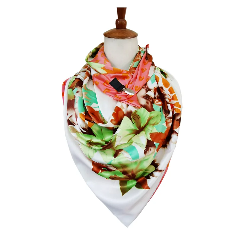 Fashion Kerchief Silk Satin Scarf for Women Floral Paisley Print neck Hijab Scarf Female Triangle scarfs and Wraps
Fashion Kerchief Silk Satin Scarf for Women Floral Paisley Print neck Hijab Scarf Female Triangle scarfs and Wraps