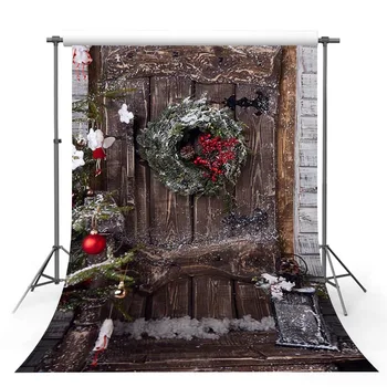 Background for Photo Studio Christmas Wood Door Wreath Red Berries Backdrop Professional Photocall Printed Christmas Decorations 
Background for Photo Studio Christmas Wood Door Wreath Red Berries Backdrop Professional Photocall Printed Christmas Decorations