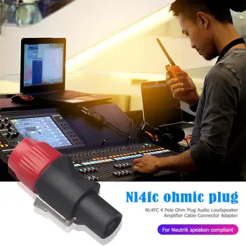 NL4FC 4-Pole Professional Ohm Connector Plug for Stereo Loudspeaker Audio Cable Scope of Application Speaker Cable Bezel
NL4FC 4-Pole Professional Ohm Connector Plug for Stereo Loudspeaker Audio Cable Scope of Application Speaker Cable Bezel