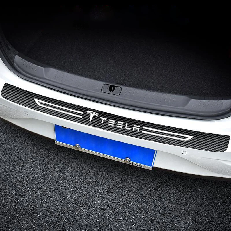 1pcs Car Rear Bumper Protector for tesla model 3 X S logo trunk protective Carbon Fiber Self-adhesive sticker Accessories
1pcs Car Rear Bumper Protector for tesla model 3 X S logo trunk protective Carbon Fiber Self-adhesive sticker Accessories