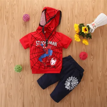 Children's Clothes Hooded Short-Sleeve Top+pants Cartoon Print Top + Crop Two-Piece Set
Children's Clothes Hooded Short-Sleeve Top+pants Cartoon Print Top + Crop Two-Piece Set