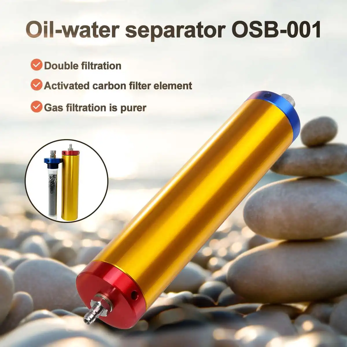 3000PSI Oil Water Separator 6061 Aviation Aluminum Filtration For Air Pump Filter Compressor Air Pump Scuba Diving
3000PSI Oil Water Separator 6061 Aviation Aluminum Filtration For Air Pump Filter Compressor Air Pump Scuba Diving