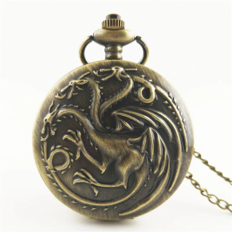 Retro Large Size Cool a Dragon with Three Heads Carving Quartz Flip Pocket Watch Game of Thrones Game Chaining Watch Manufacture
Retro Large Size Cool a Dragon with Three Heads Carving Quartz Flip Pocket Watch Game of Thrones Game Chaining Watch Manufacture