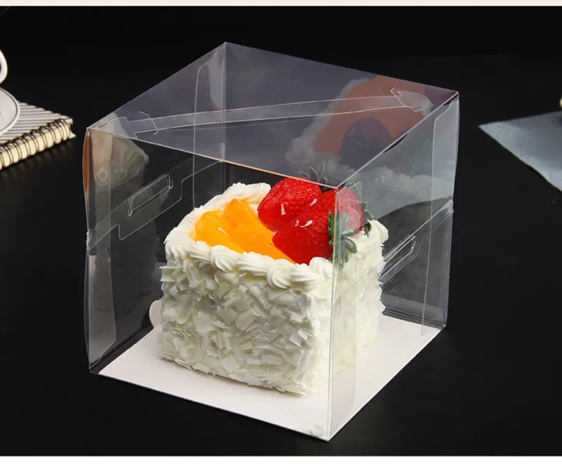10 set of clear plastic Cake holder paper pad for baking cookie packaging decoration Bakery mini cakes muffins container Boxes 10 set of clear plastic Cake holder paper pad for baking cookie packaging decoration Bakery mini cakes muffins container Boxes