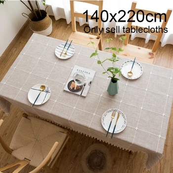 Cotton Linen Modern Rectangle Tablecloth Elegant For Dining Kitchen Home Decor Wrinkle Free Checkered Wedding Party Anti Fading
Cotton Linen Modern Rectangle Tablecloth Elegant For Dining Kitchen Home Decor Wrinkle Free Checkered Wedding Party Anti Fading