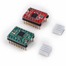 A4988 Stepper Motor Driver Module with Heatsink + Heat Sink 3D Printer Parts For SKR V1.3 1.4 GTR V1.0 MKS GEN V1.4 board
A4988 Stepper Motor Driver Module with Heatsink + Heat Sink 3D Printer Parts For SKR V1.3 1.4 GTR V1.0 MKS GEN V1.4 board