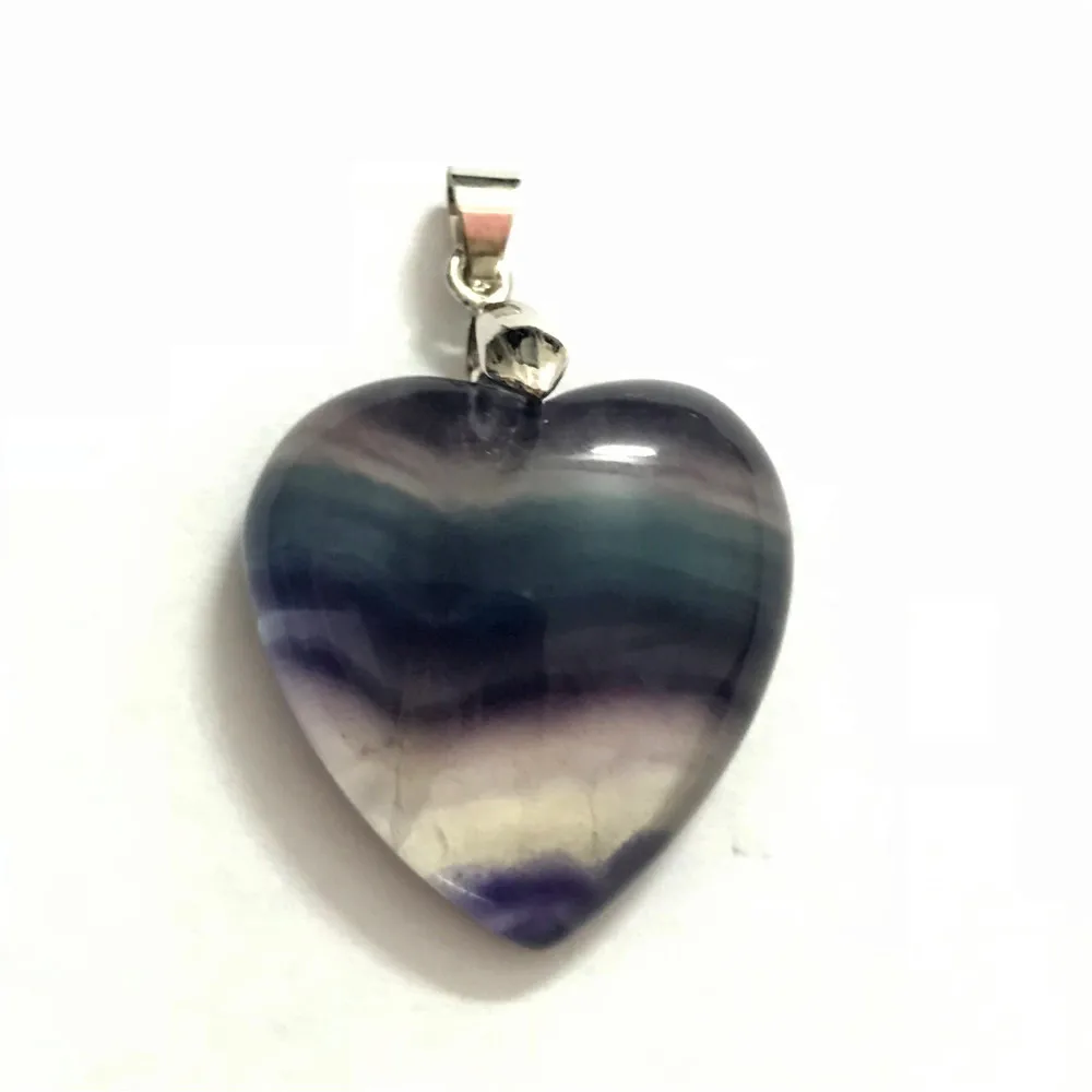 Natural Fluorite Beads Pendant For Women Men Crystal Heart Shape 28x27x9mm Beads Colorful Rainbow Stone Fashion Jewelry AAAA 
Natural Fluorite Beads Pendant For Women Men Crystal Heart Shape 28x27x9mm Beads Colorful Rainbow Stone Fashion Jewelry AAAA