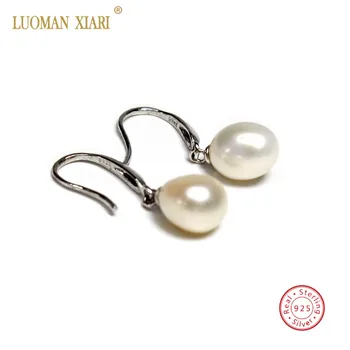 Fine Pink White 100% Natural AAAA Pearl Earrings Real Sterling 925 Silver Ear hook Drop Earrings for Women 7-8mm 
Fine Pink White 100% Natural AAAA Pearl Earrings Real Sterling 925 Silver Ear hook Drop Earrings for Women 7-8mm