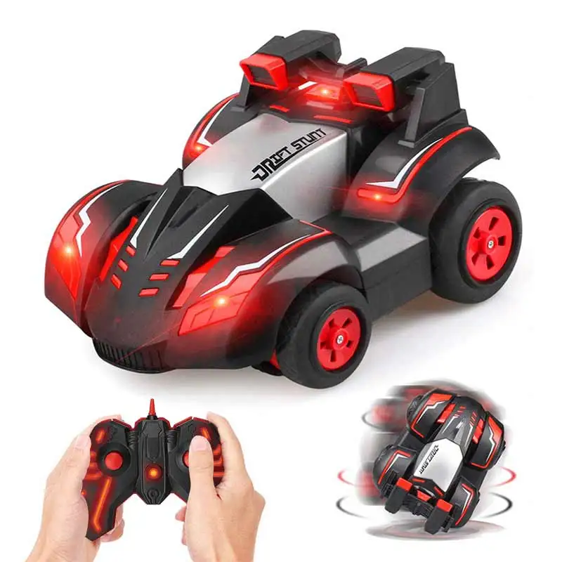 Фото Stunt Remote Control Car RC Four-Wheel Toy 360 Degree Spinning Rolling Rotating Cars Kids Vehicle Toys Boys Girls Gift |