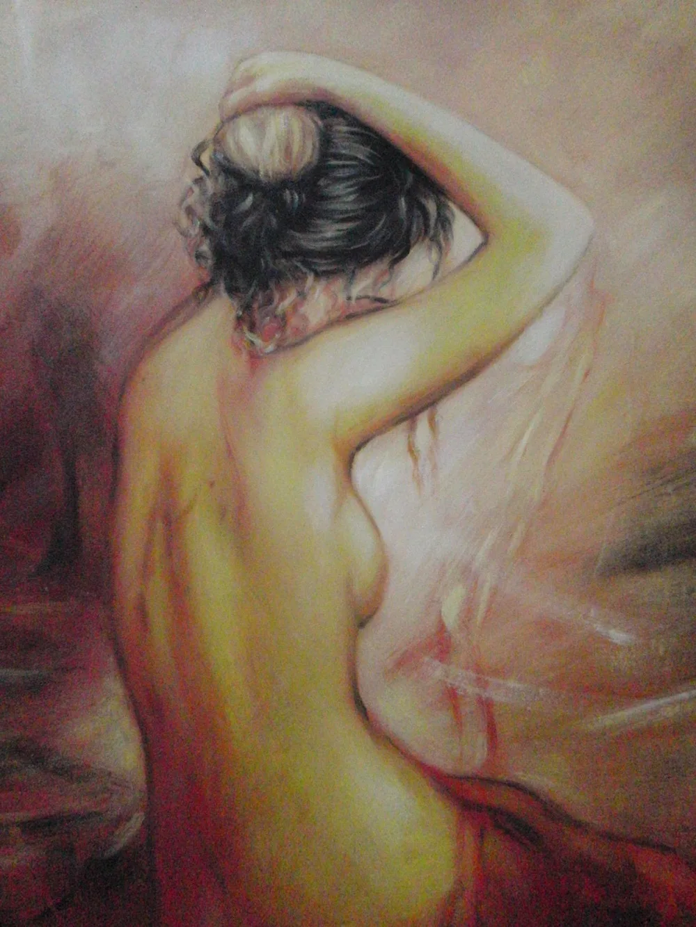 100% Hand-painted Nude Oil Painting 36x24 NOT a print, giclee poster Abstract Impressionist 
100% Hand-painted Nude Oil Painting 36x24 NOT a print, giclee poster Abstract Impressionist