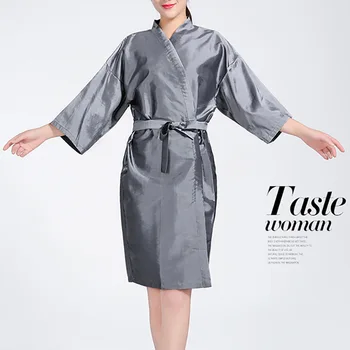 New Style Haircut Hairdressing Clothing Kimono Work Clothes Beauty Spa Robe Profession Hairdressing Uniform Bathrobe Slippers Pr
New Style Haircut Hairdressing Clothing Kimono Work Clothes Beauty Spa Robe Profession Hairdressing Uniform Bathrobe Slippers Pr