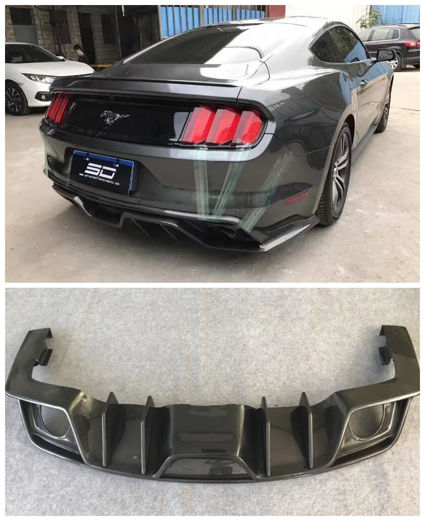 Carbon Fiber Car Rear Trunk Lip Bumper Diffuser Protector Cover Fits For FORD MUSTANG 2015 2016 2017
Carbon Fiber Car Rear Trunk Lip Bumper Diffuser Protector Cover Fits For FORD MUSTANG 2015 2016 2017