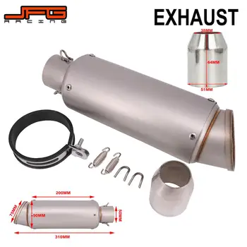 Motorcycle Universal 51mm Slip on Exhaust Muffler Rear Pipe Tailpipe For YAMAHA YZF R1 R3 R6 MT07 MT09 TMAX530 TMAX500 FZ07 FZ09
Motorcycle Universal 51mm Slip on Exhaust Muffler Rear Pipe Tailpipe For YAMAHA YZF R1 R3 R6 MT07 MT09 TMAX530 TMAX500 FZ07 FZ09